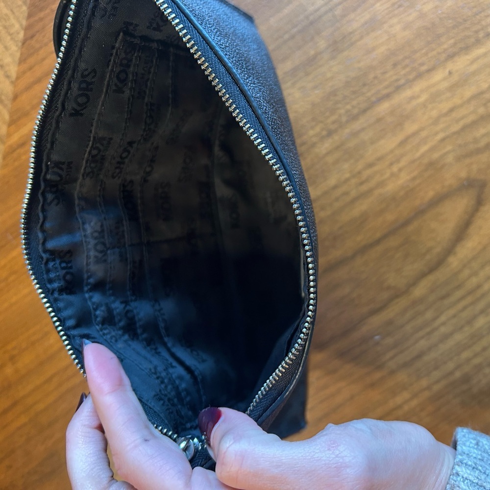 Michael Kors Black Leather Clutch - Picture 4 of 7